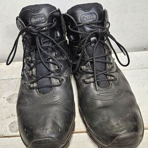 Bates black leather tactical boots kace & side zip ~ mens size US 14
